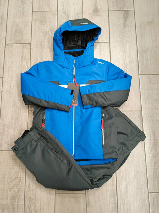 CMP tuta completa giacca sci jr ragazzo taglia 8 anni / 128cm e salopette