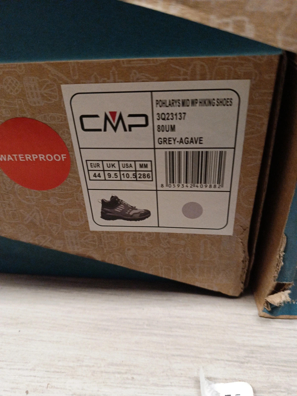 CMP Scarponcino trekking impermeabile n 44