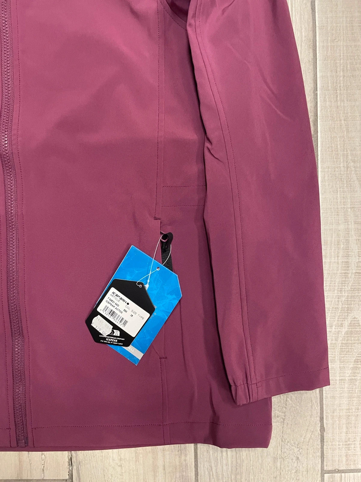 Icepeak Giacca impermeabile montagna trekking donna tg DE38 / IT44 / S