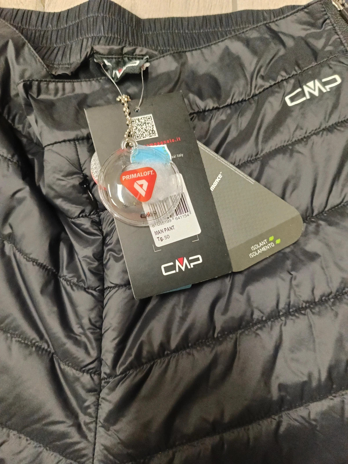 CMP scaldamuscoli pantaloni sci primaloft uomo tg 50