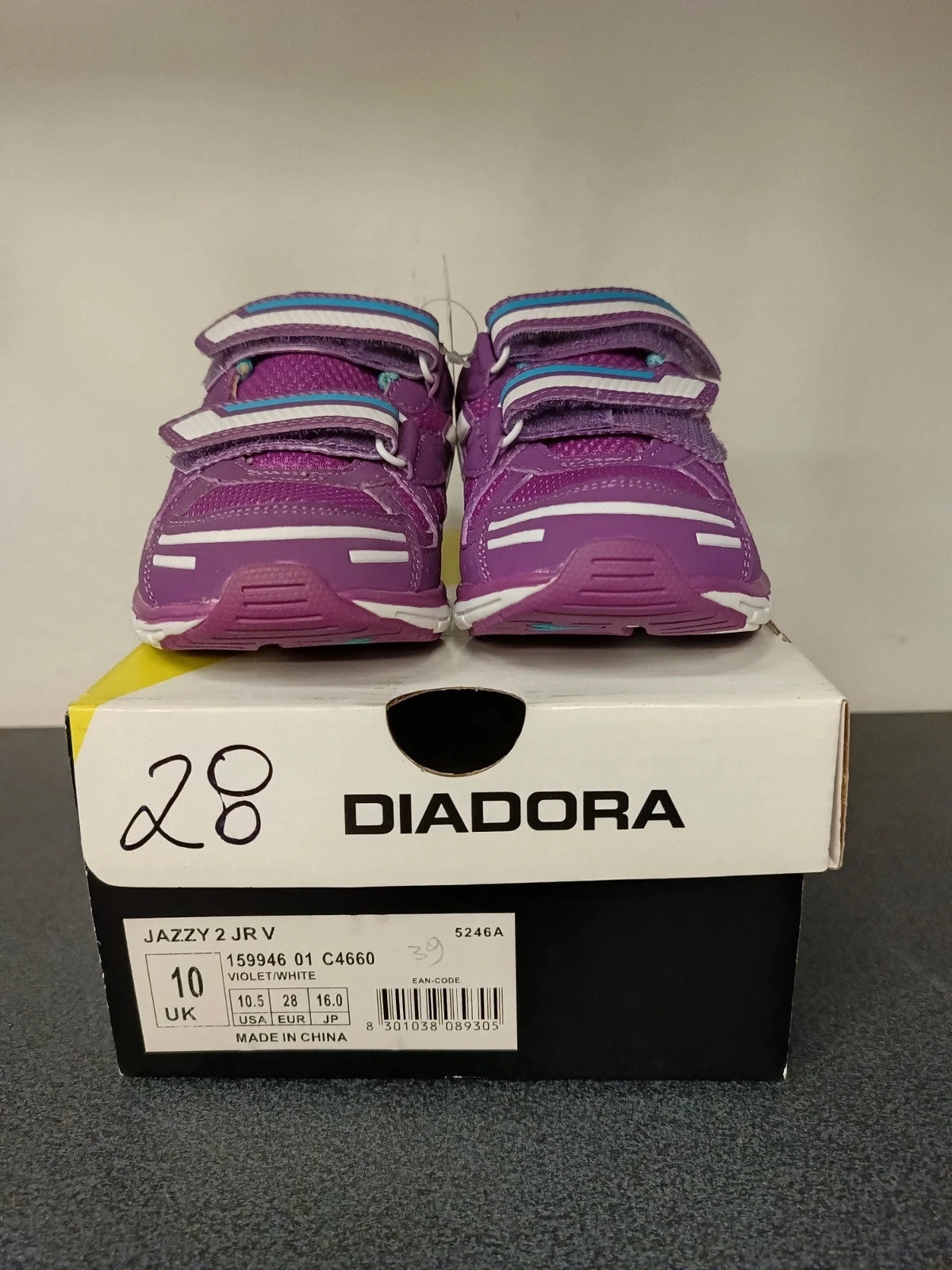 Diadora scarpe ginnastica bambina junior nuove strappi n 28