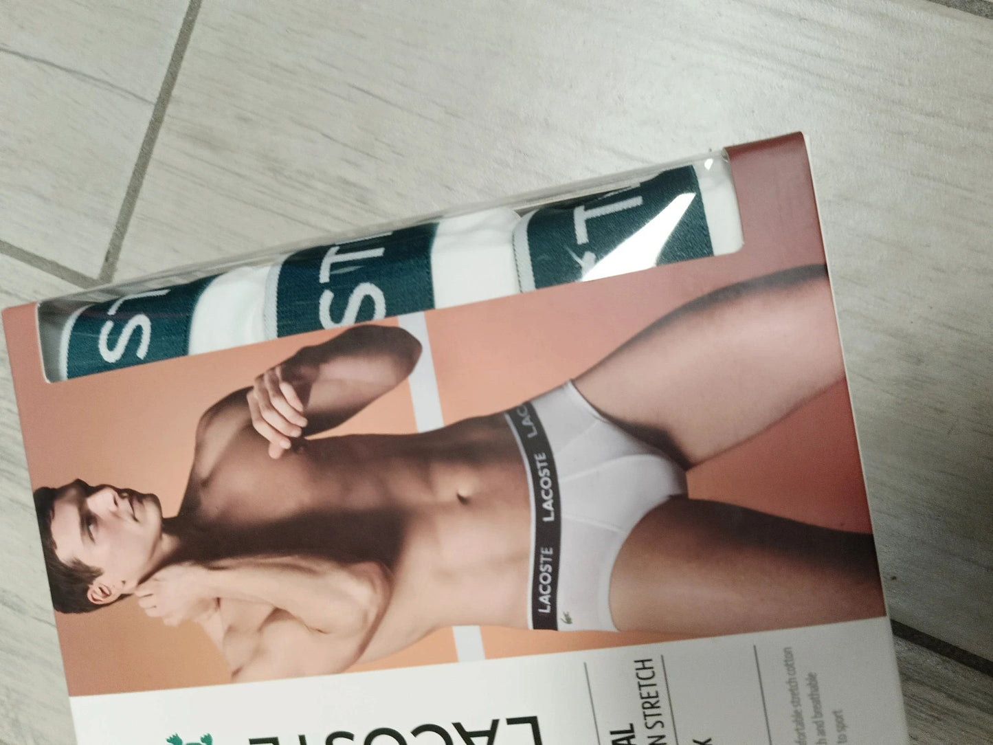 Lacoste 3 x Slip uomo bianche taglia L