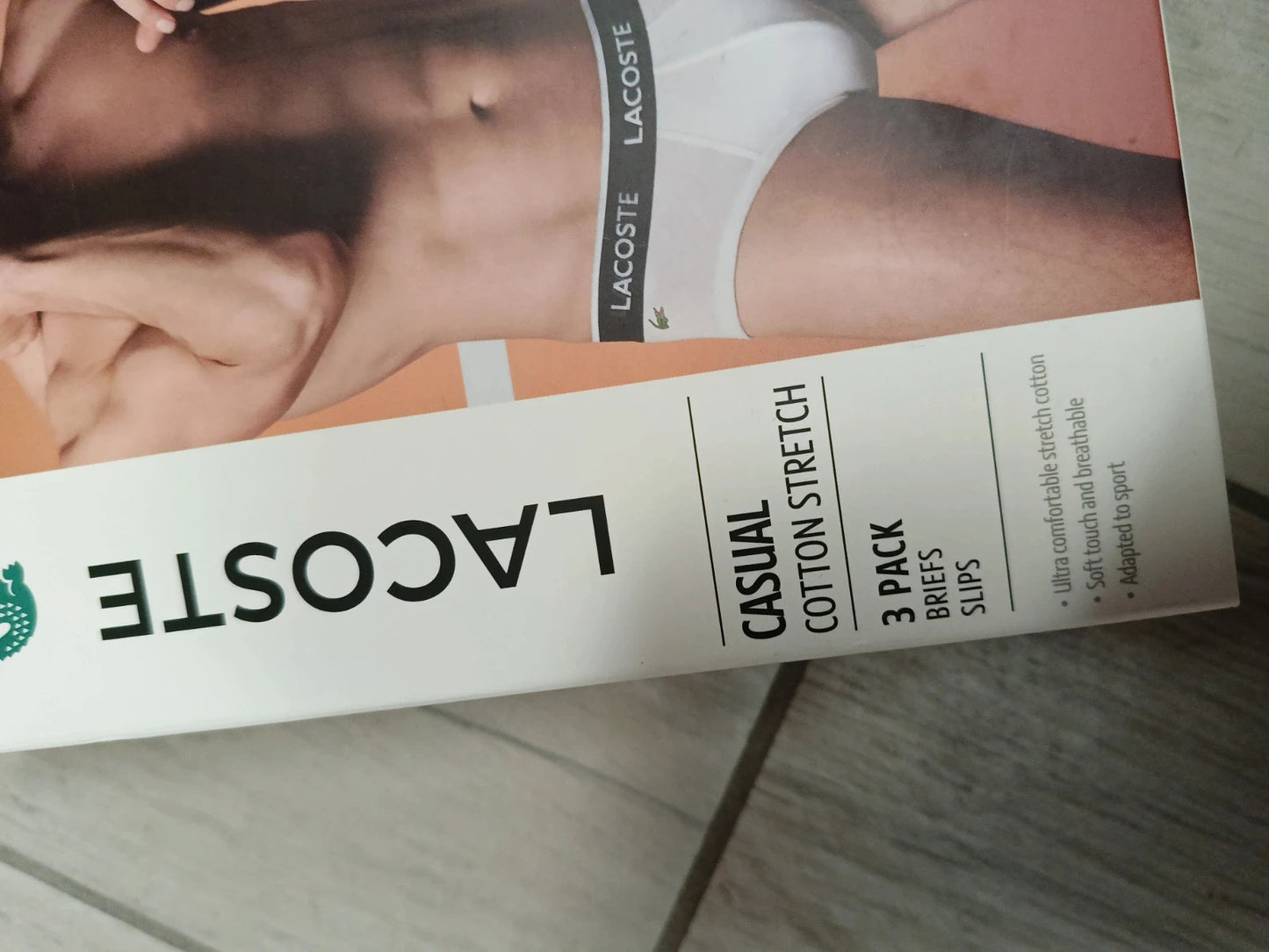 Lacoste 3 x Slip uomo bianche taglia L