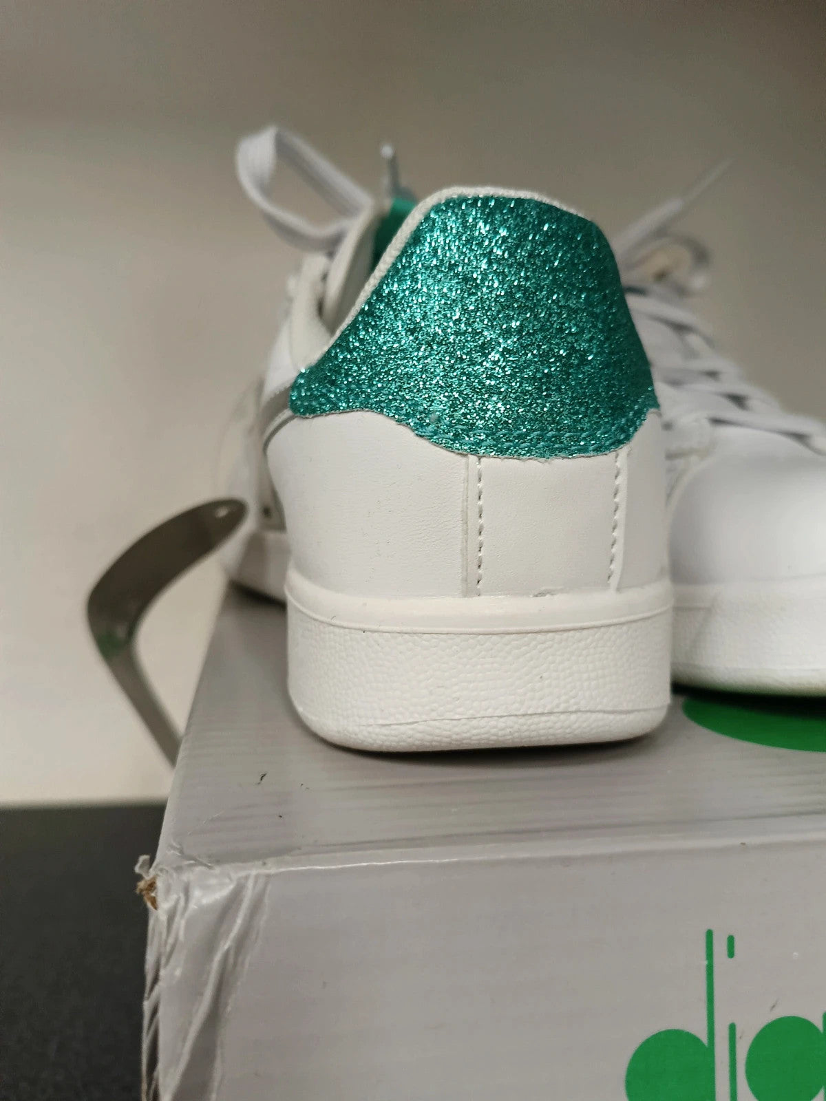 Diadora sneakers bianche lacci bambina junior n 36