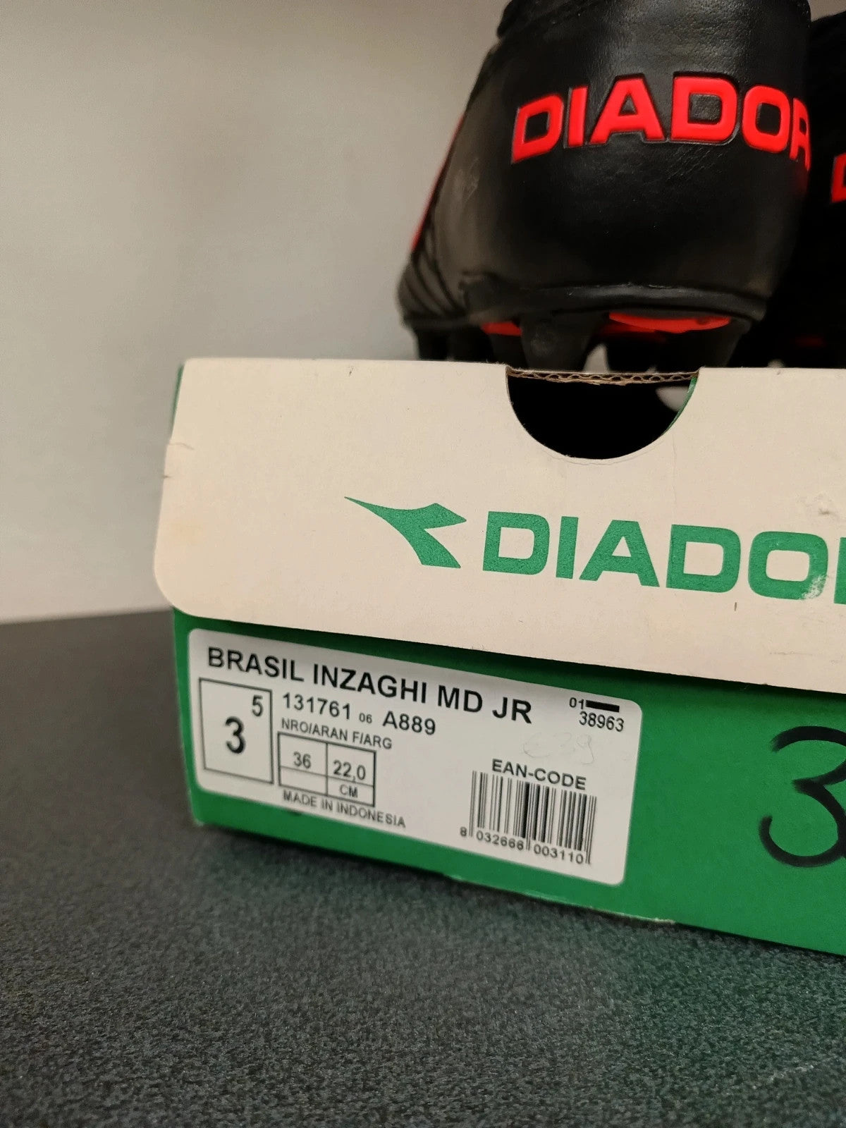 Diadora Scarpa calcio ragazzo jr n 36