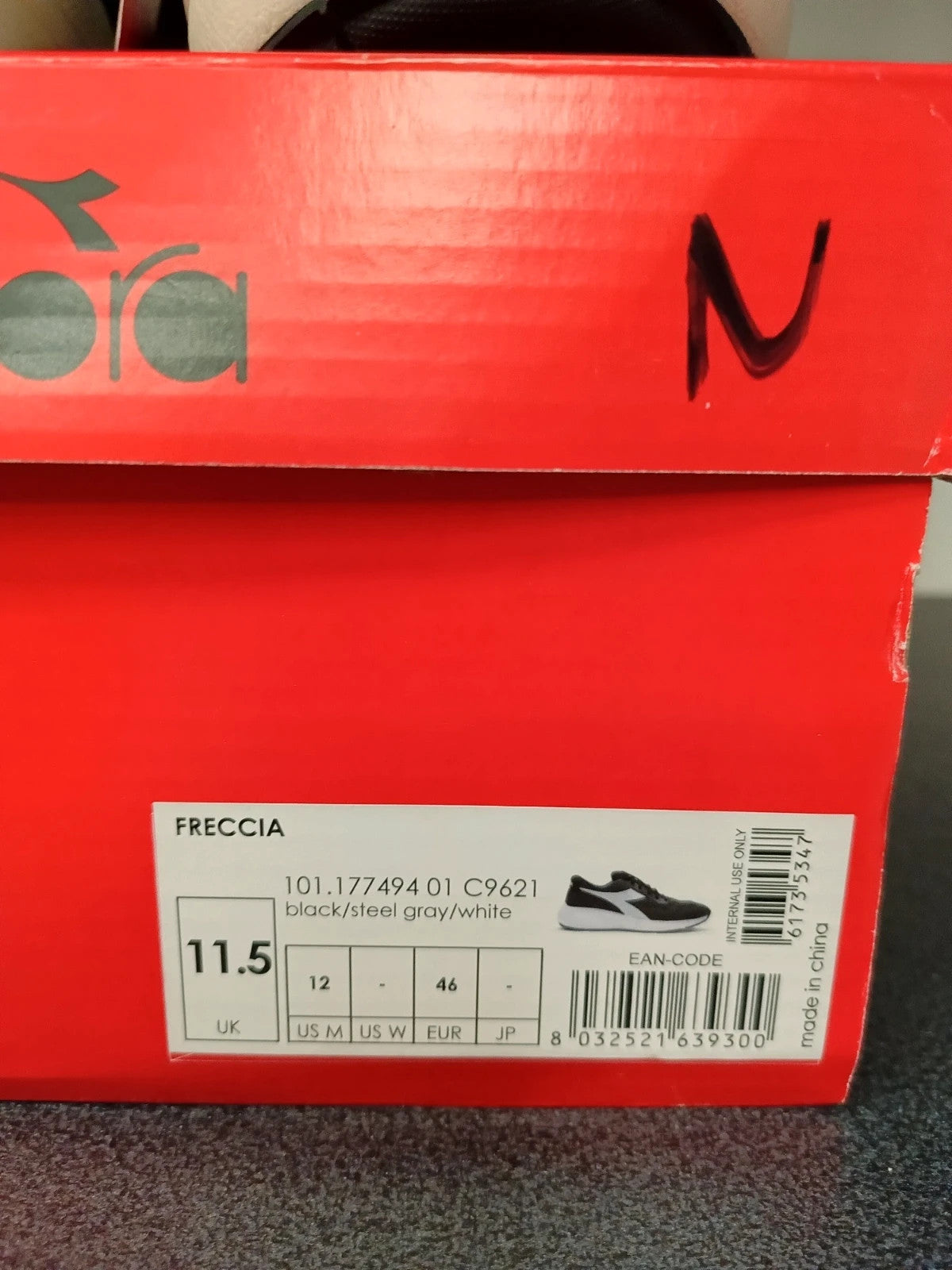 Diadora scarpe da ginnastica corsa running modello freccia uomo n 46