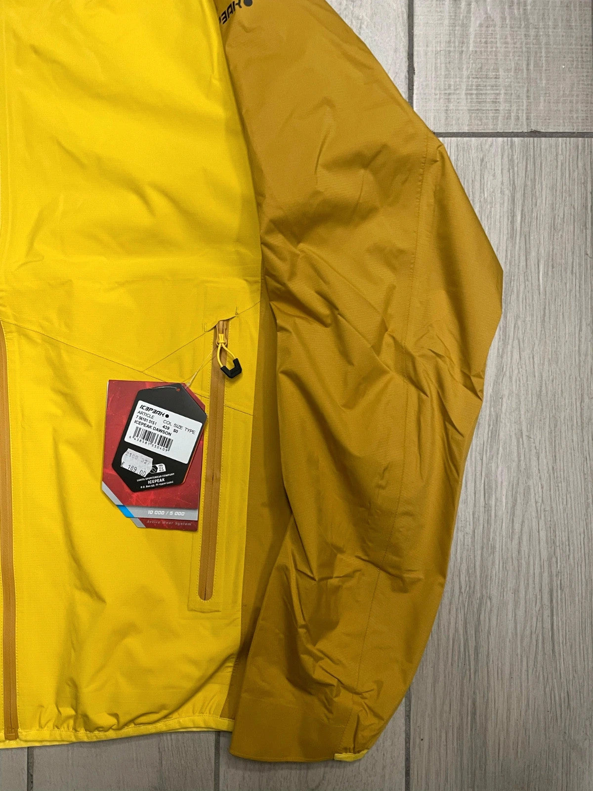 Icepeak Guscio montagna impermeabile leggero tg 50