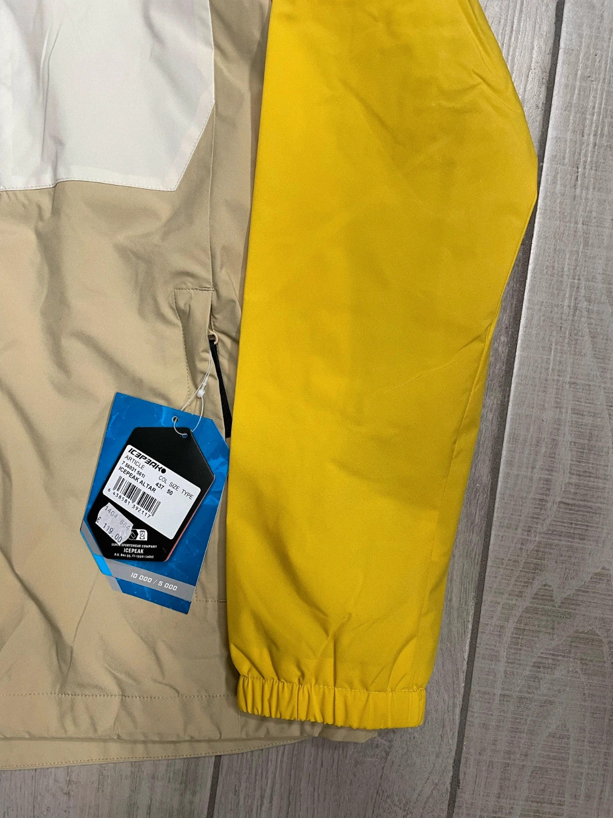 Icepeak Giacca montagna impermeabile leggero tg 50