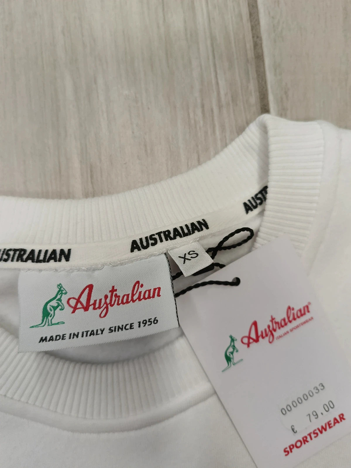 Australian Felpa cotone uomo tg XS