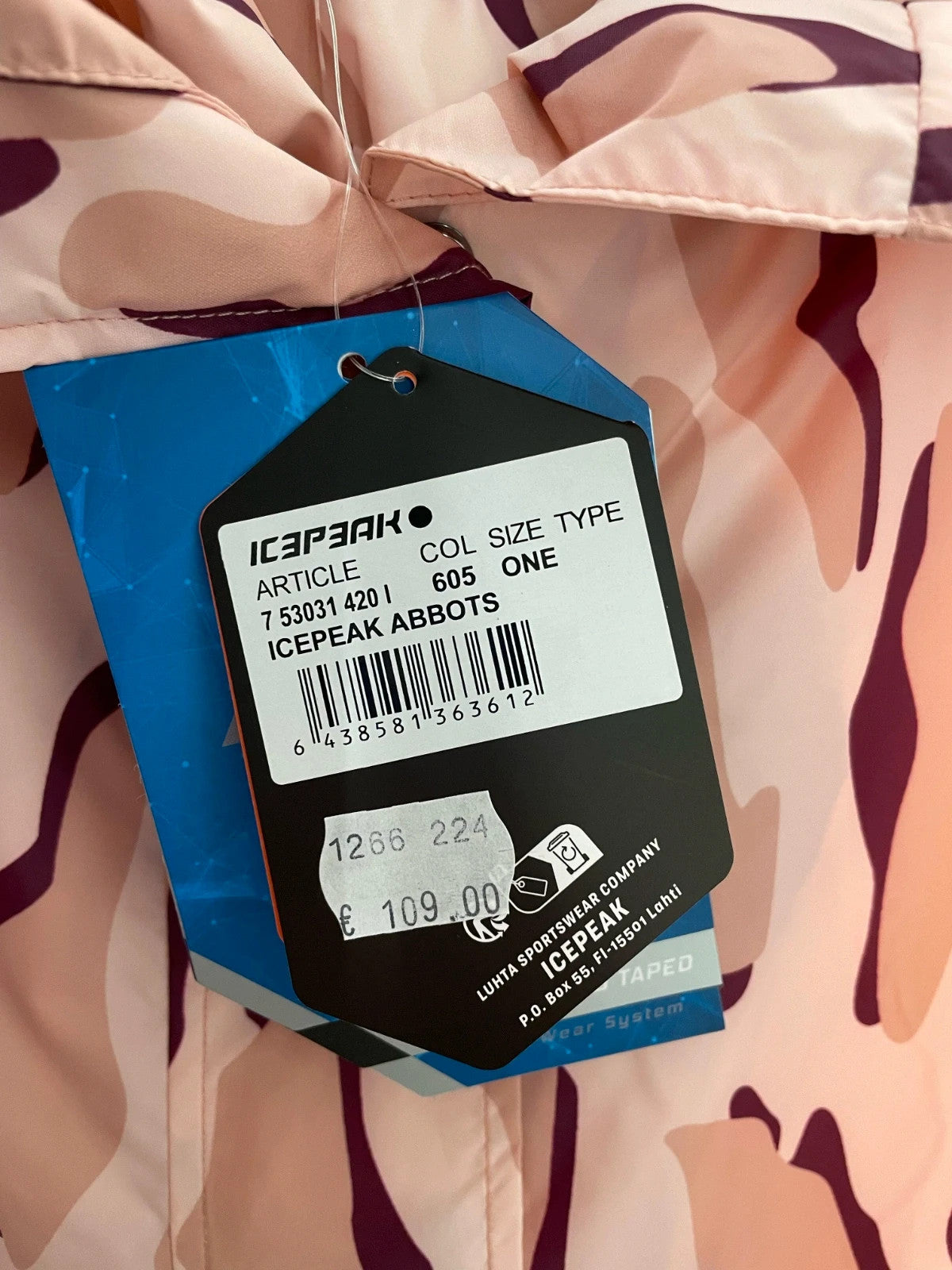 Icepeak poncho donna impermeabile traspirante