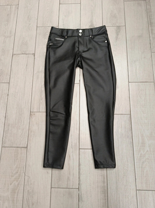 Freddy pantaloni donna pelle nera tg S