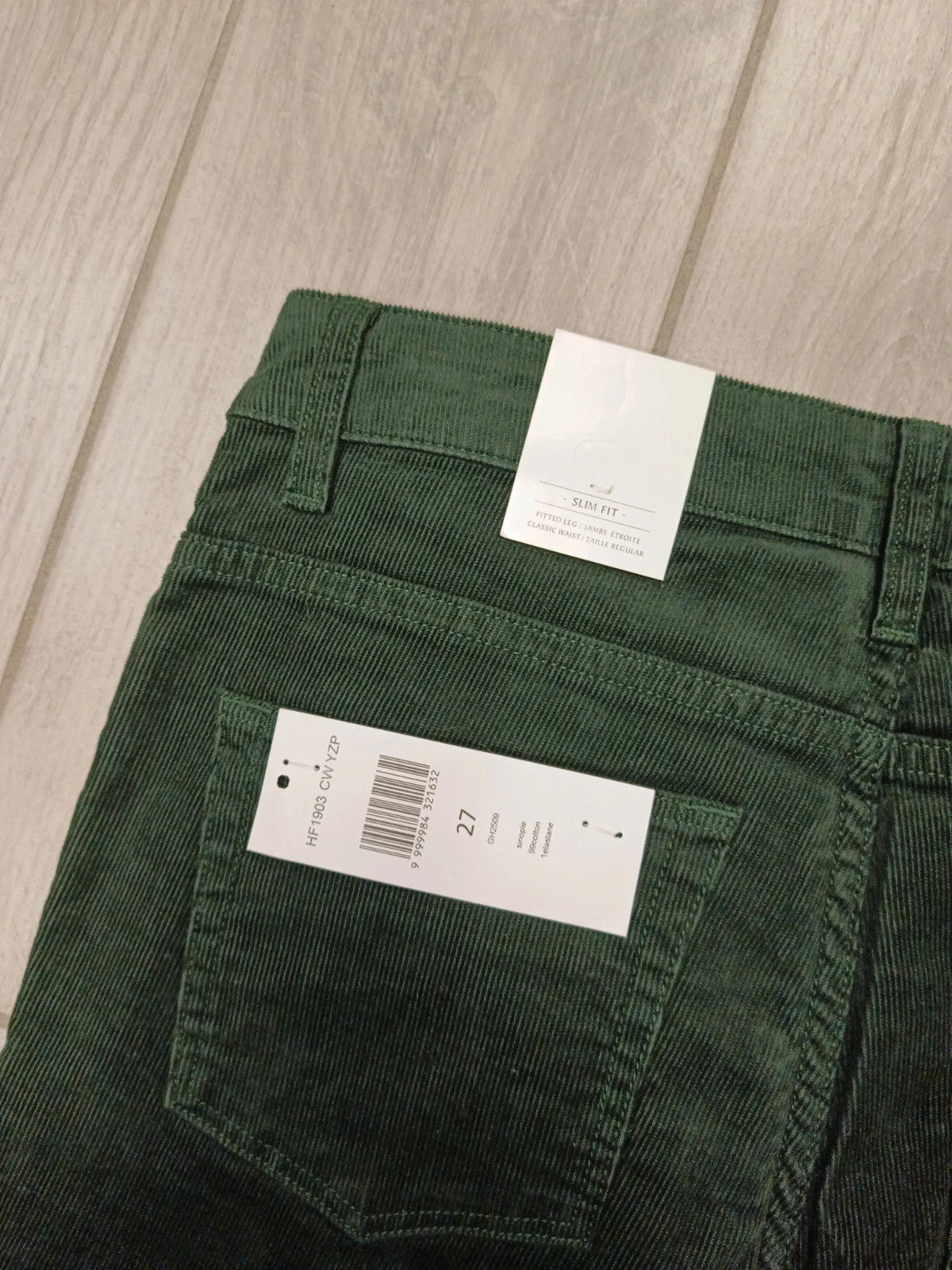 Lacoste pantaloni cotone velluto leggero donna tg XS