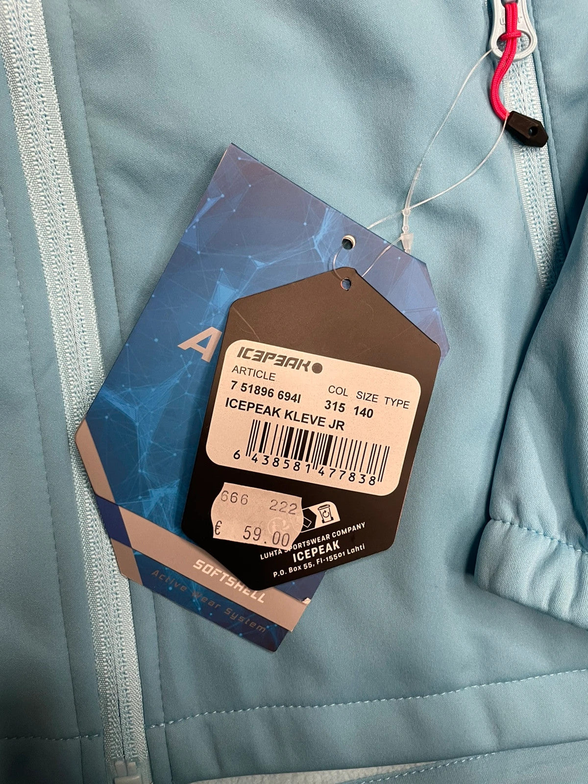 Icepeak Softshell giacca a vento bimbo 9-10 anni 140 cm
