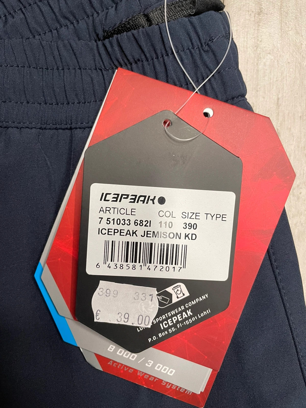 Icepeak pantaloni lunghi sportivi montagna bimbo 9-10 anni 140 cm