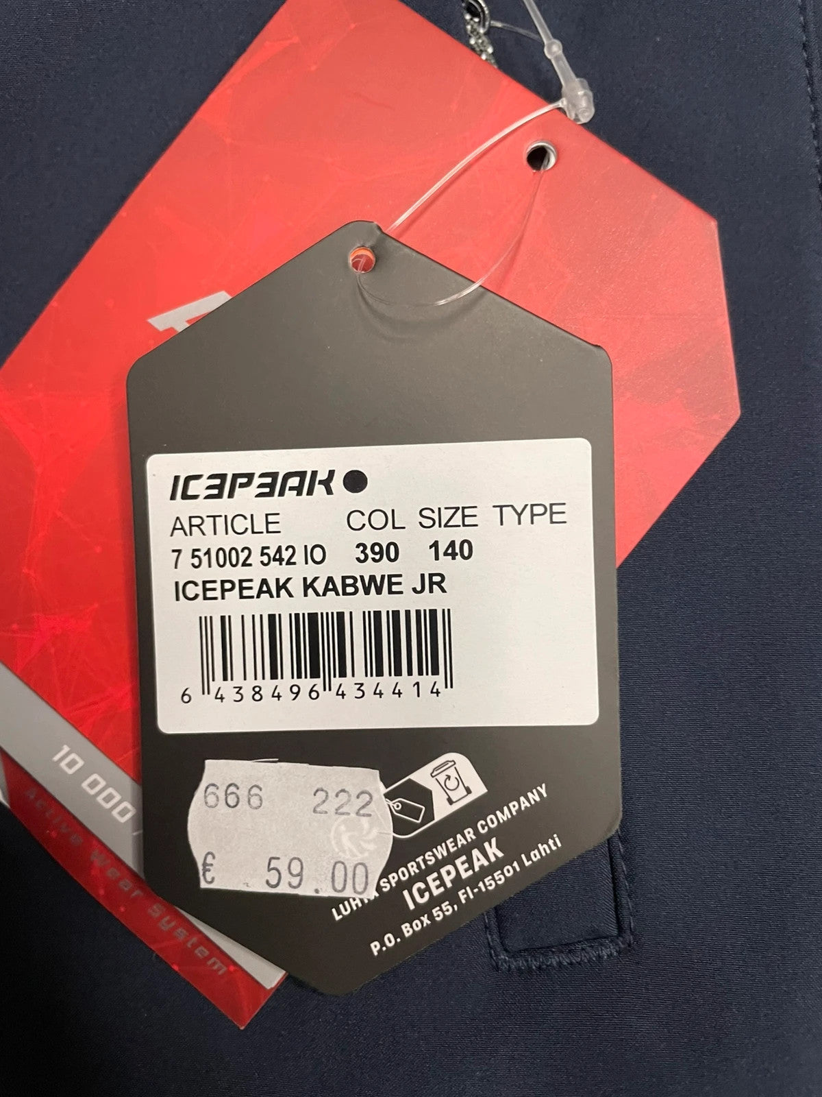 Icepeak pantaloni lunghi sportivi montagna bimbo 9-10 anni 140 cm