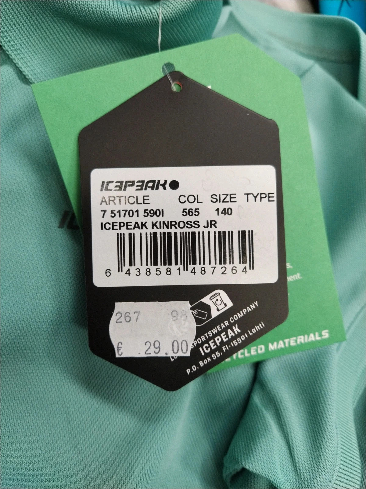 Icepeak polo tecnica bambino 9-10 anni 140 cm