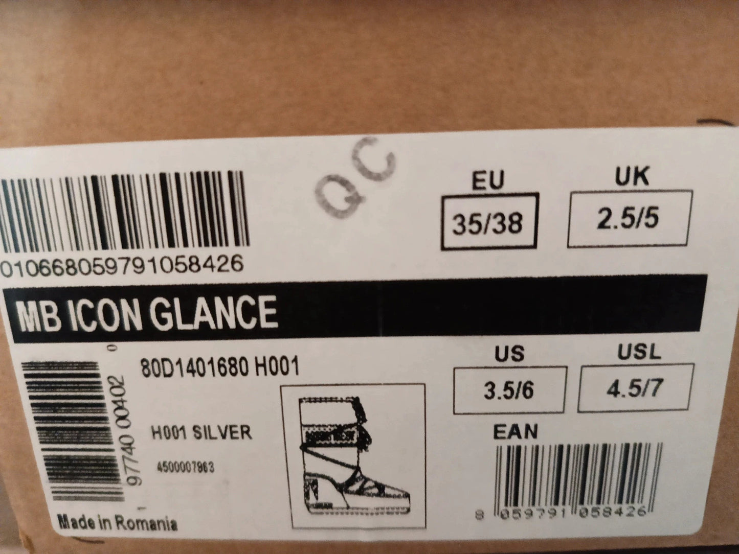 Moon boot glance originali unisex tg 35 / 38