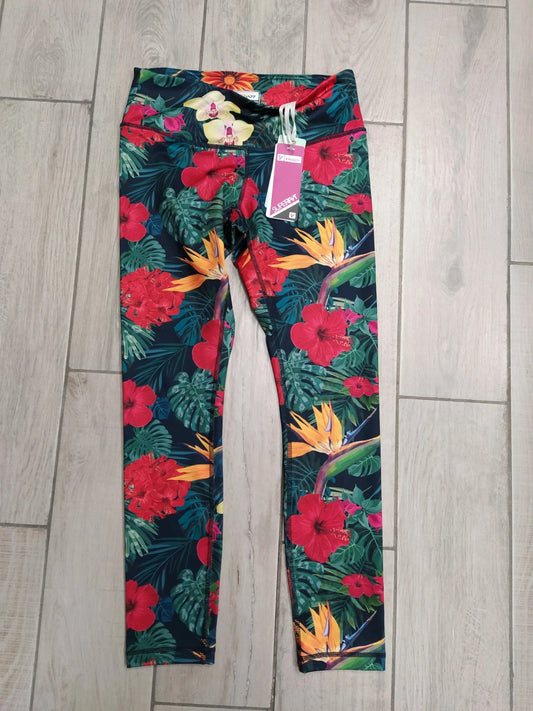 Freddy leggings tecnici palestra floreali donna tg S