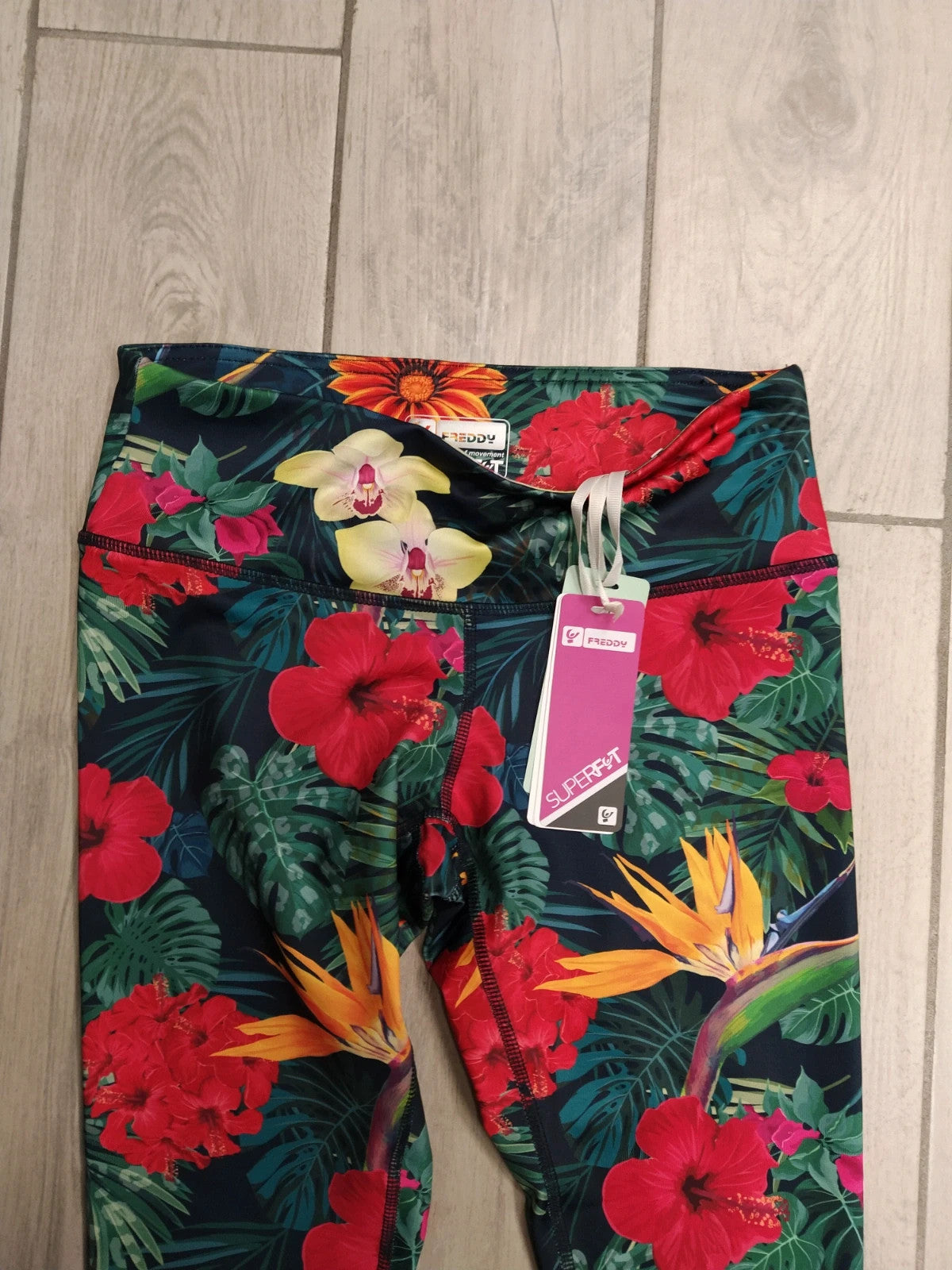 Freddy leggings tecnici palestra floreali donna tg S