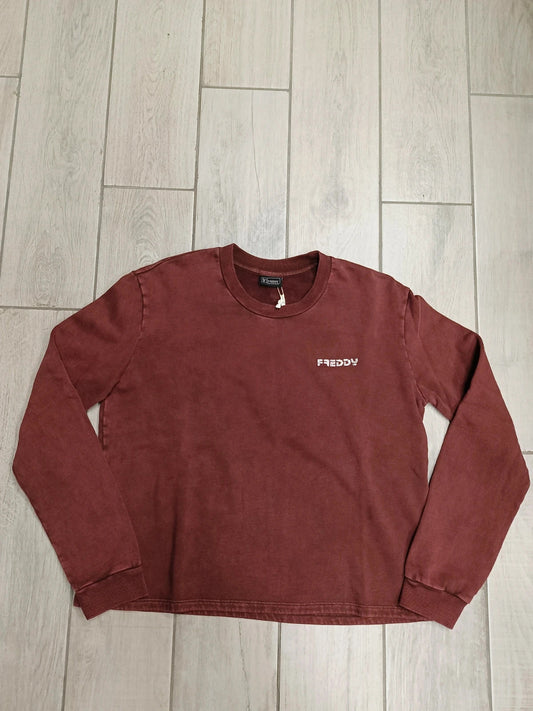 Freddy felpa crop cotone ginnastica donna tg S