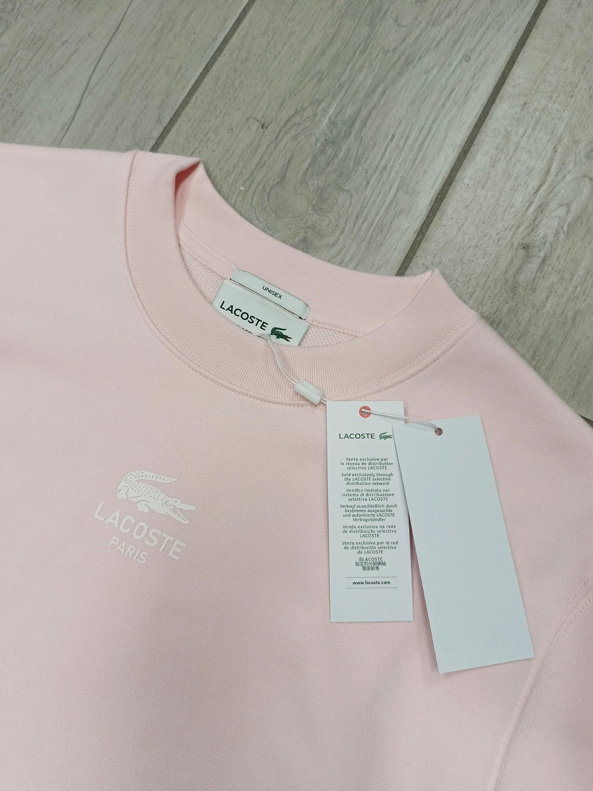 Lacoste Felpa Unisex cotone garzato tg XXS