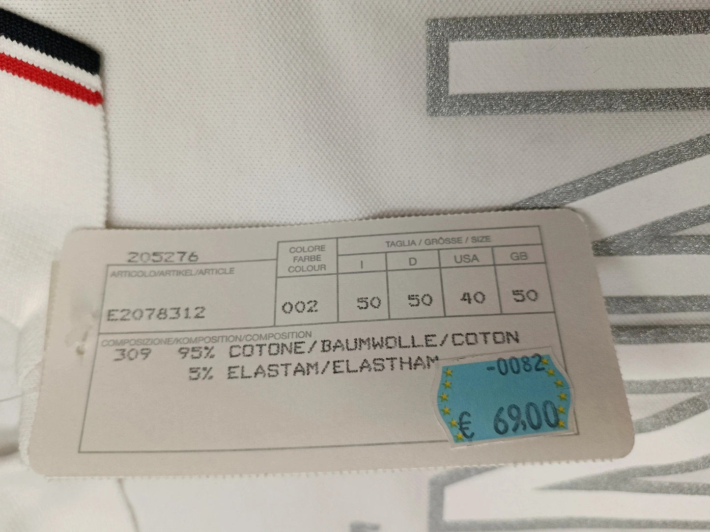 Australian polo tennis uomo cotone tg 50 slim