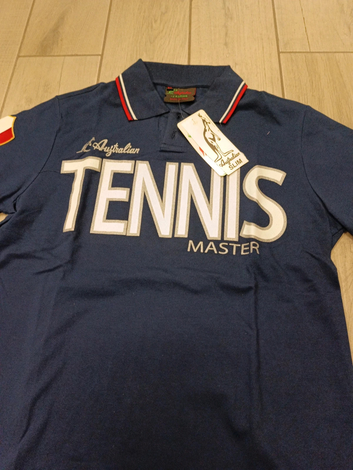Australian polo tennis uomo cotone tg 50 slim