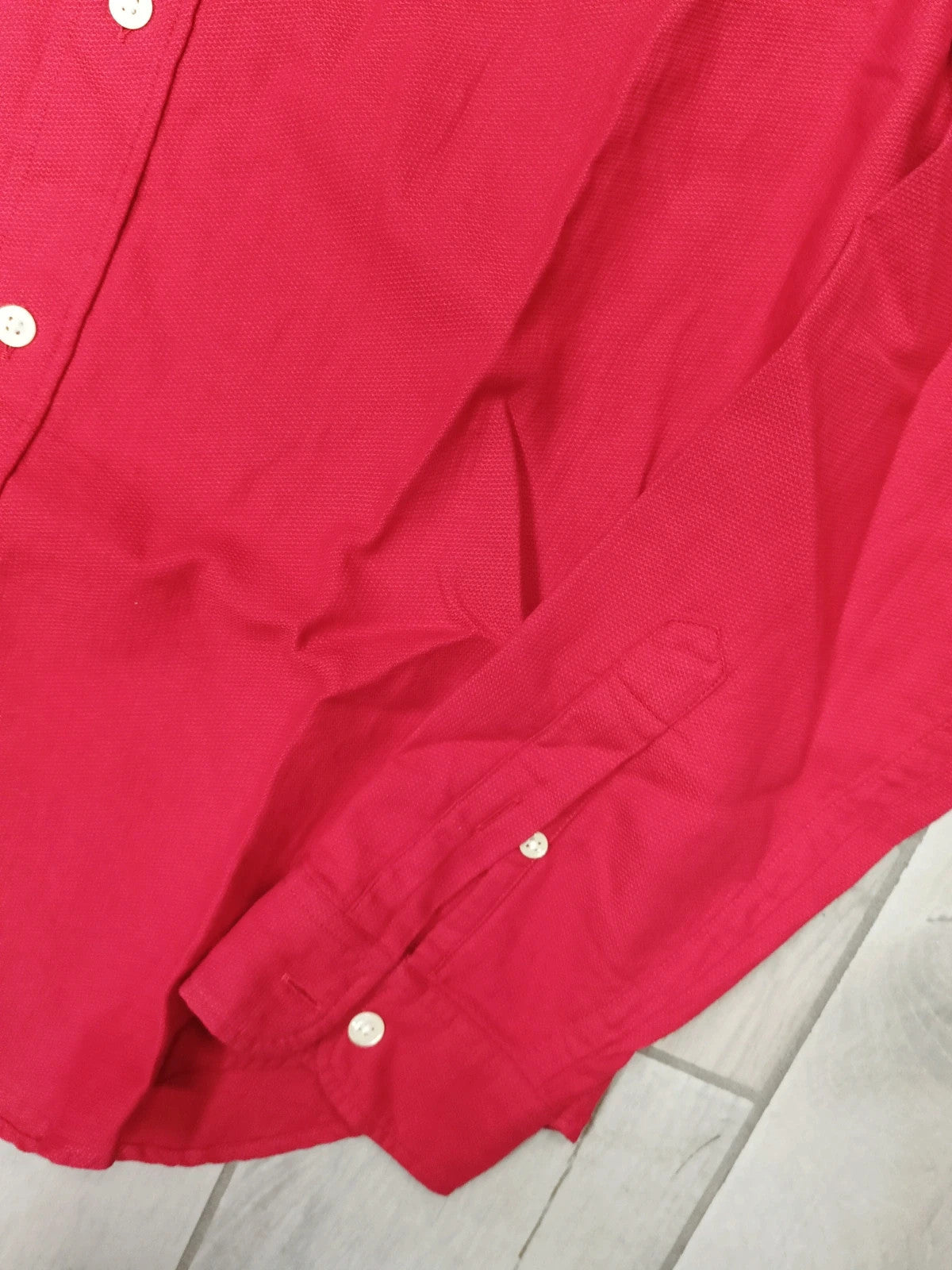 Lacoste camicia uomo cotone maniche lunghe tg 40