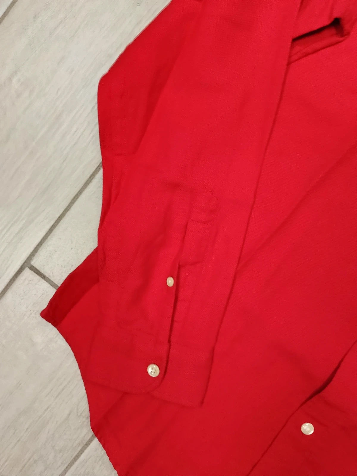 Lacoste camicia uomo cotone maniche lunghe tg 40