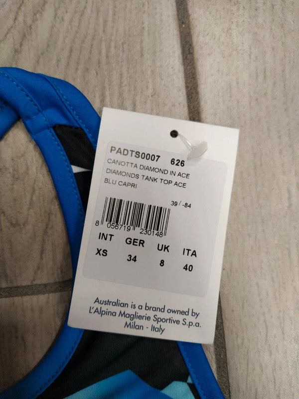 Australian completo padel canotta e pantaloncini donna tg XS