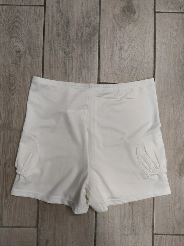 Lotto pantaloncini sottogonna coulisse tennis bianco donna tg M