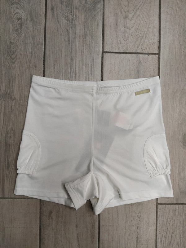 Lotto pantaloncini sottogonna coulisse tennis bianco donna tg M