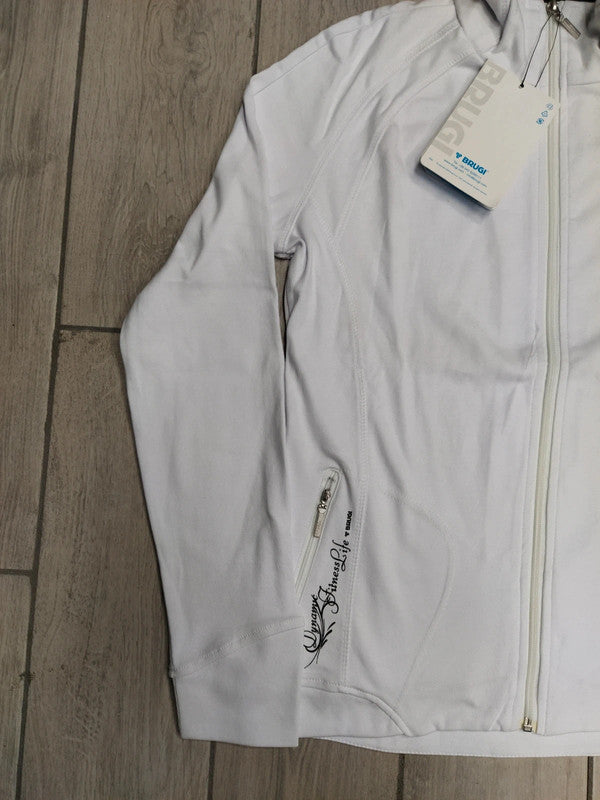 Brugi felpa cotone con zip donna tg M