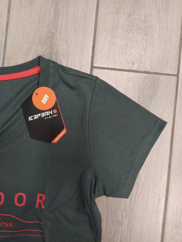 Icepeak t-shirt tecnica cotone donna tg M
