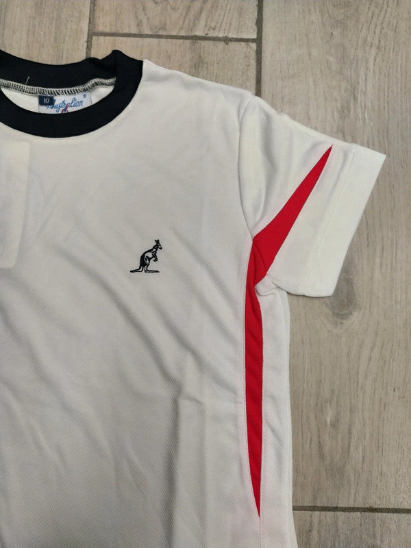 Australian t-shirt tennis jr ragazzo bimbo slim tg 10 anni