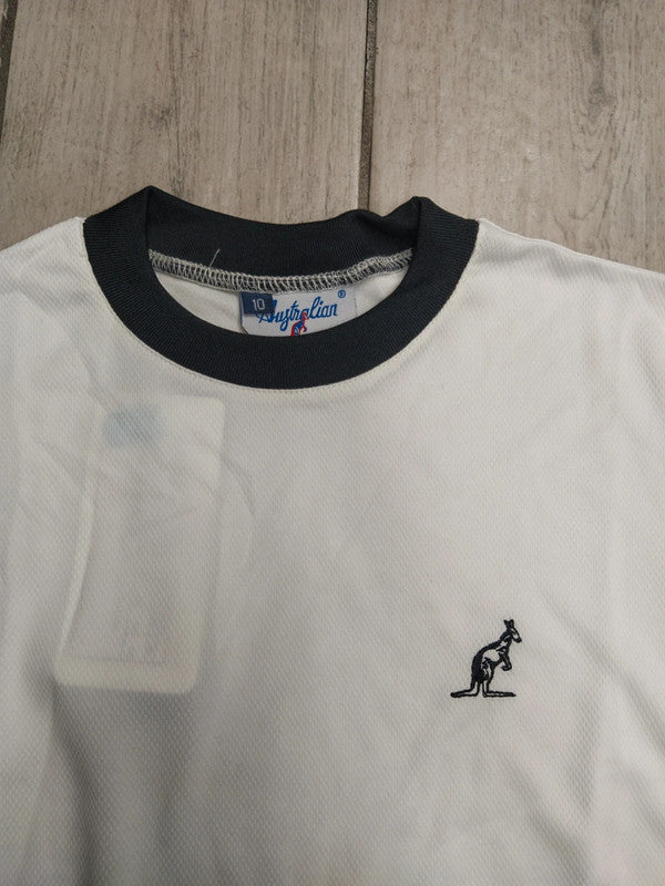 Australian t-shirt tennis jr ragazzo bimbo slim tg 10 anni