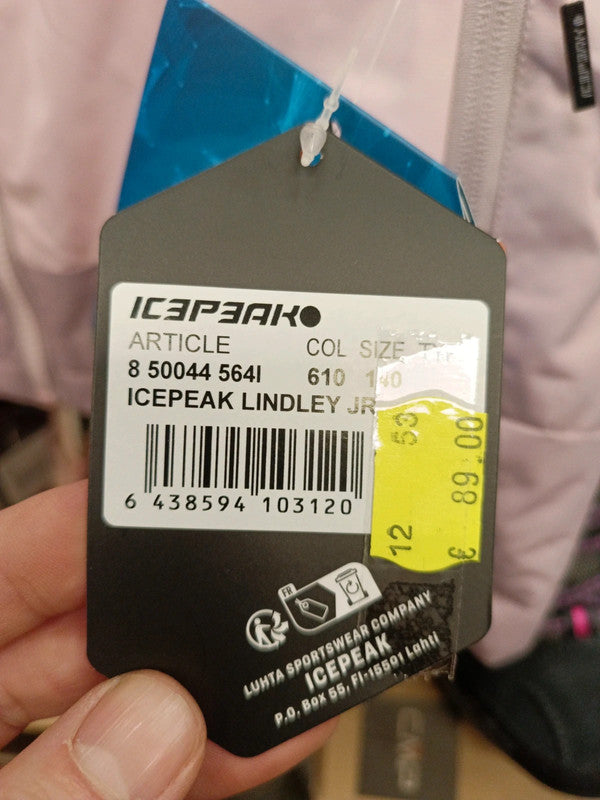 Icepeak giacca sci jr ragazza bimba tg 140 cm / 10 anni