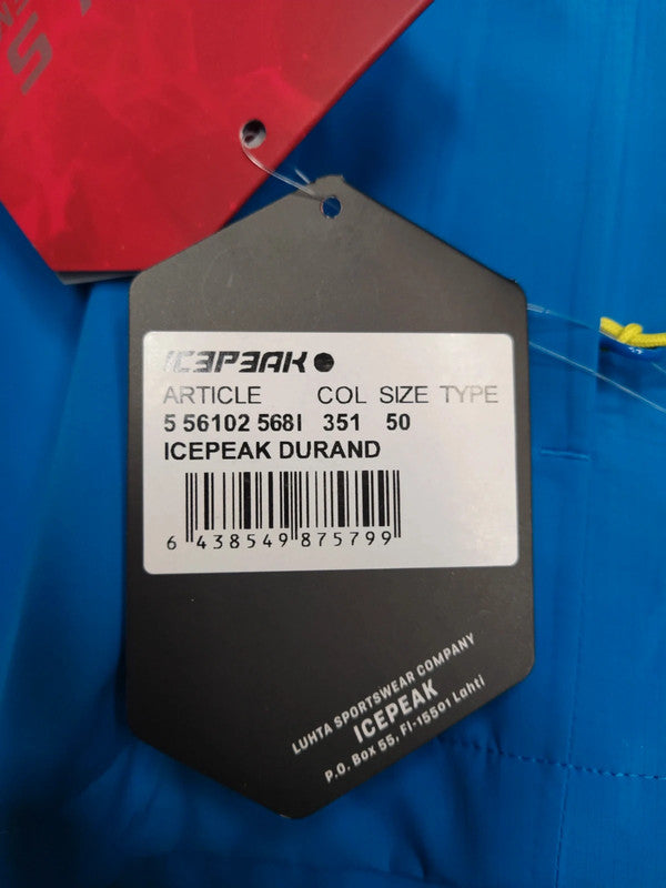 Icepeak guscio estivo trekking montagna uomo tg 50