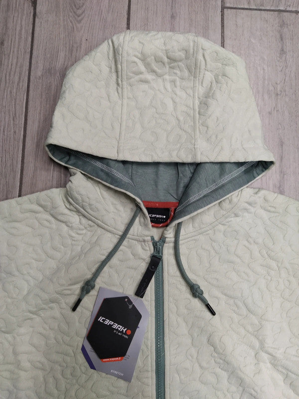 Icepeak felpa crop con cappuccio donna tg M
