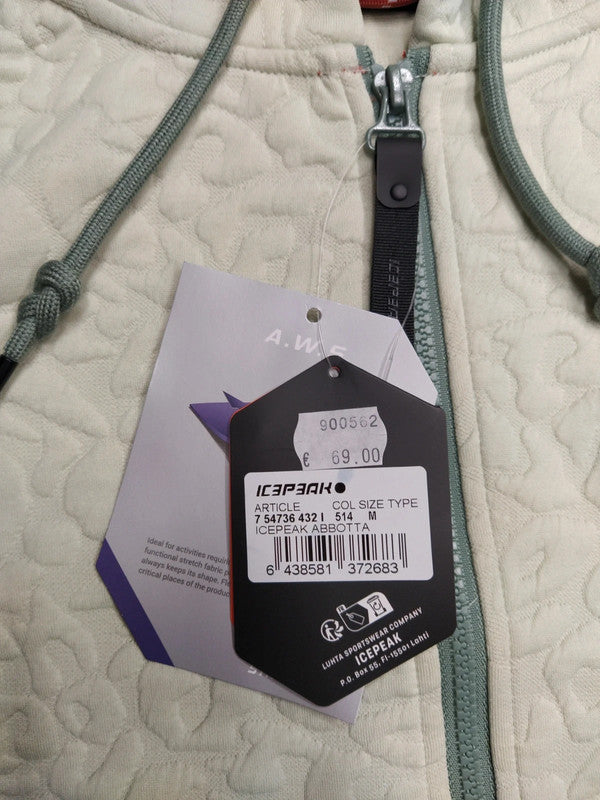 Icepeak felpa crop con cappuccio donna tg M