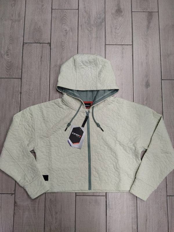 Icepeak felpa crop con cappuccio donna tg M