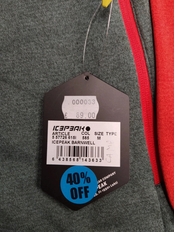 Icepeak Midlayer micropile felpa montagna trekking uomo tg M