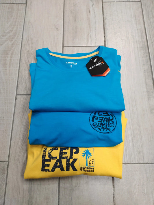 Icepeak set 3 T-shirt cotone tecnico trekking montagna uomo tg M