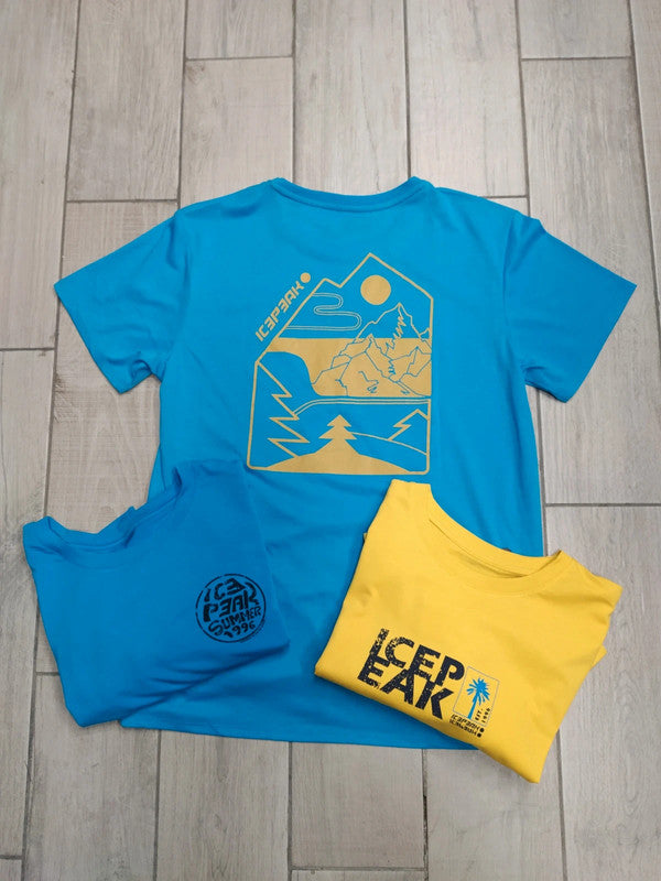 Icepeak set 3 T-shirt cotone tecnico trekking montagna uomo tg M
