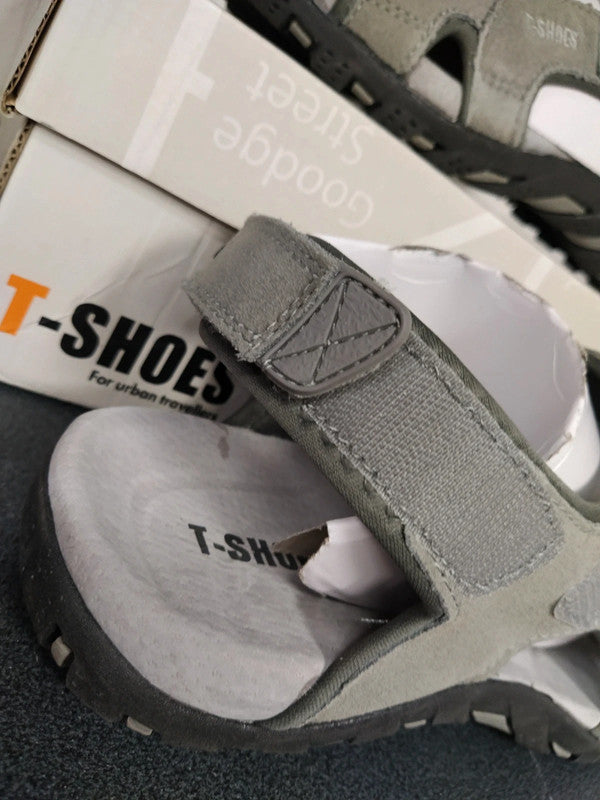 T-Shoes sandalo in pelle trekking montagna uomo n 46