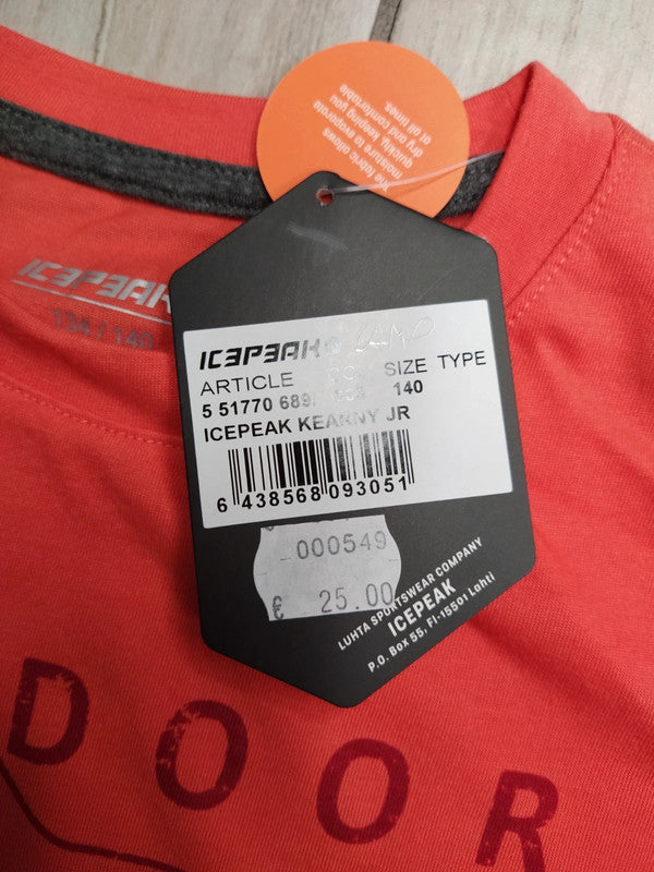Icepeak set t-shirt e pantaloni trekking montagna jr junior bambina tg 140 cm / 10 anni