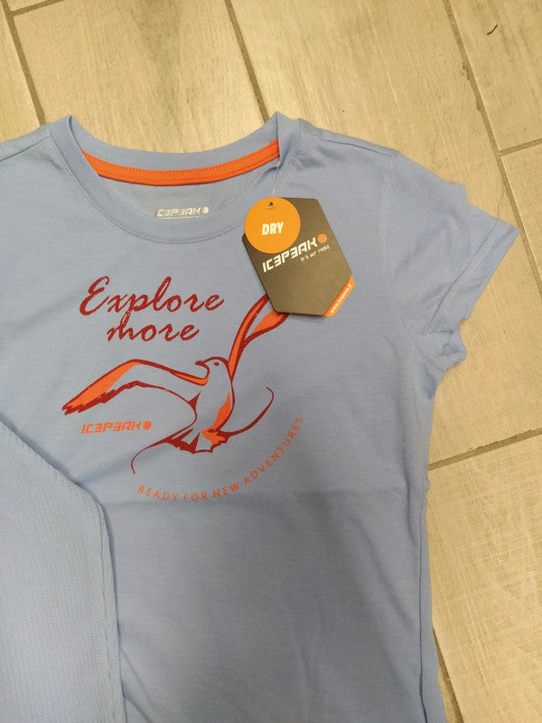 Icepeak completo montagna Midlayer micropile t-shirt e pantaloncini bimba tg 140 cm 9/10 anni