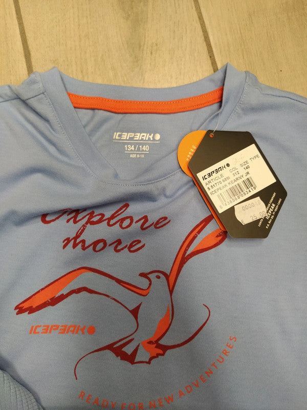 Icepeak completo montagna Midlayer micropile t-shirt e pantaloncini bimba tg 140 cm 9/10 anni