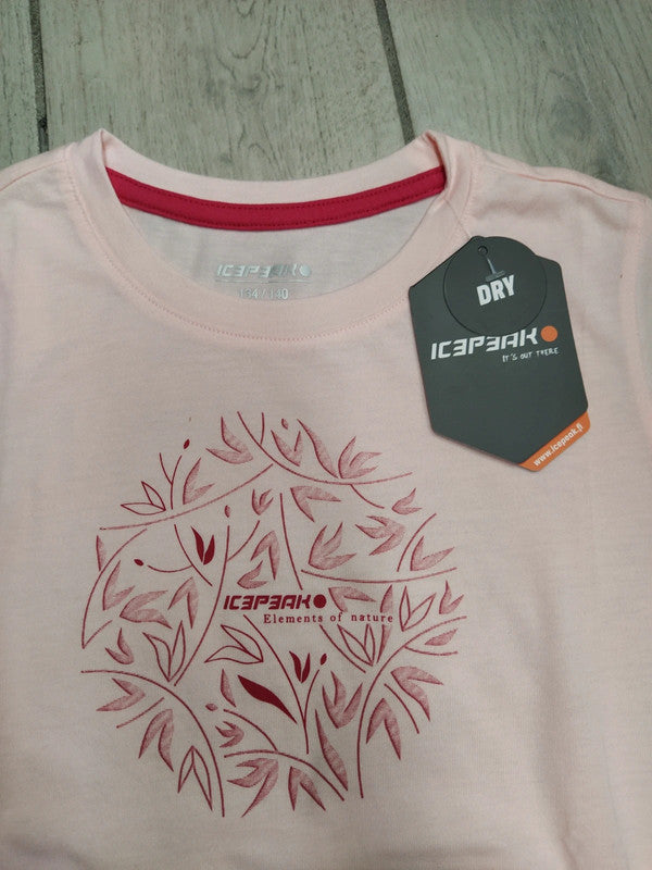 Icepeak set bambina junior jr 2 x t-shirt montagna tg 140 cm / 10 anni