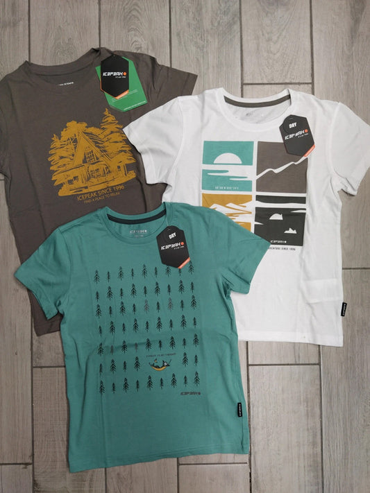 Icepeak set t-shirt bambino junior cotone tg 140 cm / 10 anni